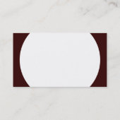 Ronde paneel - Wit met donkerbruin 330000 Visitekaartje (Achterkant)