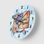 Ronde Parti pêcher Horloge (Angle)