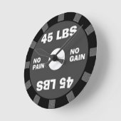 Ronde Pas de douleur Pas de gain Weighlifting Horloge mu (Angle)