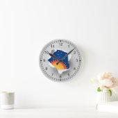 Ronde Pas si ennuyeux Mur de bureau horloge (Maison)