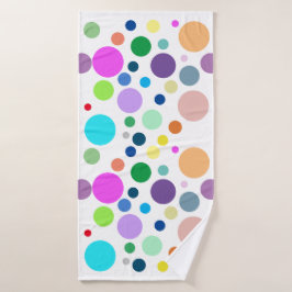 Ronde patronen badhanddoek