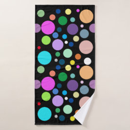 Ronde patronen badhanddoek