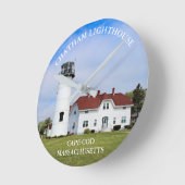 Ronde Phare de Chatham, horloge du Massachusetts de Cape (Angle)