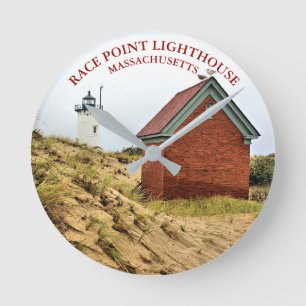 Ronde Phare de point de course, horloge du Massachusetts