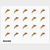 Ronde pizzasticker sticker (Vel)