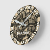 Ronde Plutôt Jouer Dominos horloge (Angle)