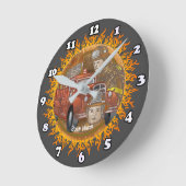 Ronde Pompier Camion Horloge Buddy (Angle)