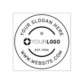 Ronde promotie van het merk logo rubberstempel (Afrduk)