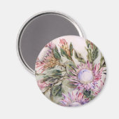 Ronde Protea Magneet (Voorkant / Achterkant)