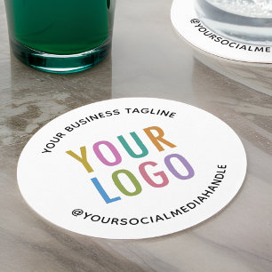 Ronde Pulpboard Papier Onderzetters Custom Logo Br