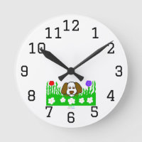 Pup N Jouer Acrylique Mur Horloge