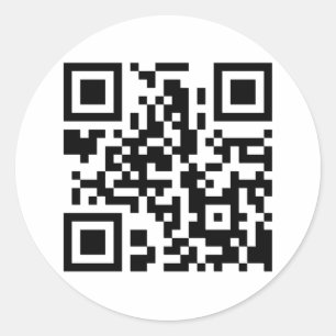 Ronde QR-code Sticker