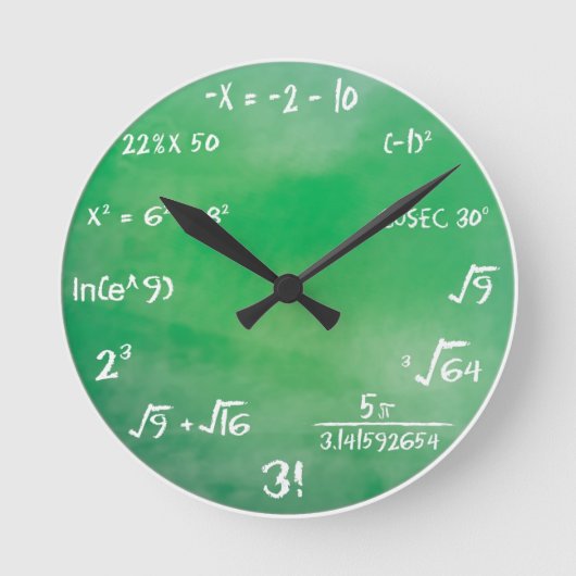 Ronde Quiz Math - Sheldon Cooper Horloge (Recto)