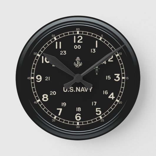 Ronde Rétro U.S. NAVY Horloge imitation (Recto)
