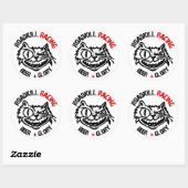 Ronde Roadkill Racing Stickers (Vel)