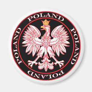 Ronde rode arend magneet