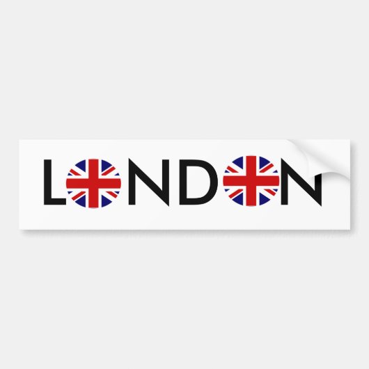 Ronde, ronde, LONDEN Bumpersticker (Voorkant)