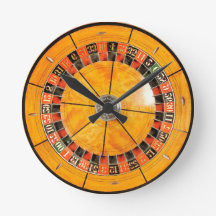 Roulette classique en bois Roulette Horloge de nou