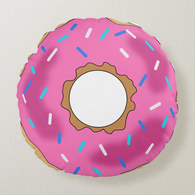 RONDE ROZE DONUT KUSSEN (Voorkant)