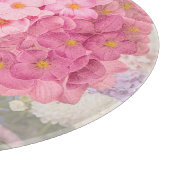 Ronde roze hydrangea snijplank (Hoek)