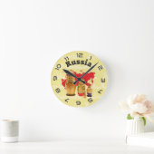 Ronde Russie - Russie Babouchka - Matriochka horloge mur (Maison)