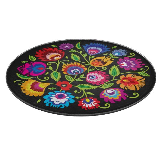 Ronde samenstelling Poolse folklore Snijplank (Hoek)