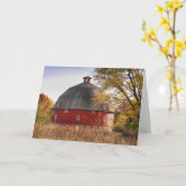 Ronde Schuur Kaart (Gele Bloem)