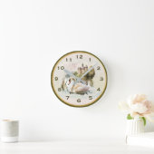 Ronde Serene Swan Scène Mur Horloge Blanche (Maison)