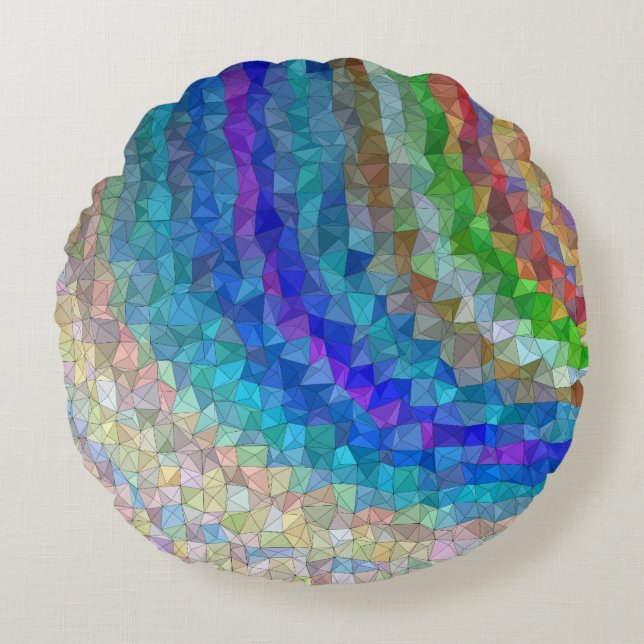 Ronde Sierkussen (16 inch) Rond Kussen (Voorkant)