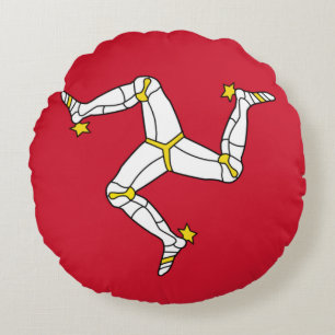 Ronde Sierkussen met Man vlag, VK Rond Kussen