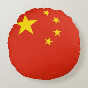 Ronde Sierkussen met vlag van China Rond Kussen