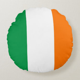 Ronde Sierkussen met vlag van Ierland Rond Kussen