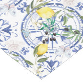 Ronde, , Spaanse tegel, middellandse zee, citroen, Korte Tafelloper (Hoek)