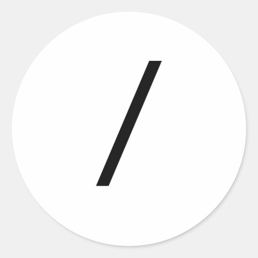 / RONDE STICKER (Voorkant)