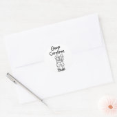 ronde sticker | Camp Zorgeloos Producten (Envelop)