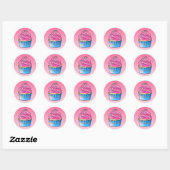 Ronde sticker Cup Cake Classic (Vel)