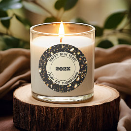 ronde sticker | Feestelijk 3-inch Happy New Year!