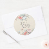 RONDE STICKER |  Fiets Bruiloft Collectie (Envelop)