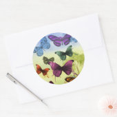 Ronde Sticker, Glanzend, Groot, 3 inch VLINDERS Sticker (Envelop)
