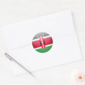 Ronde Sticker Kenia vlag (Envelop)