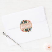 Ronde Sticker Label Gift Passover Festival Floral (Envelop)