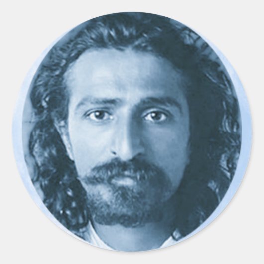 Ronde sticker Meher Baba (Voorkant)