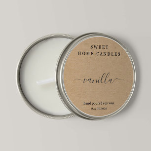 Ronde Sticker met label voor speciale theellampjes