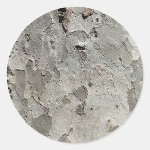 Ronde sticker met normaal barstpatroon