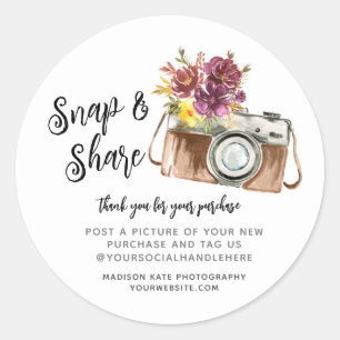 Ronde-sticker voor camera magnetisch & delen ronde sticker