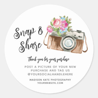 Ronde-sticker voor camera magnetisch & delen ronde sticker