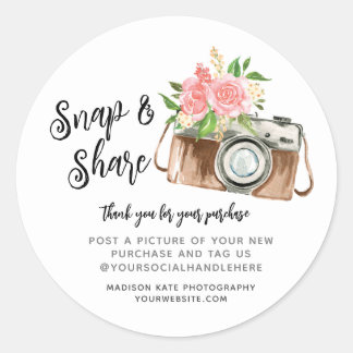 Ronde-sticker voor camera magnetisch & delen ronde sticker