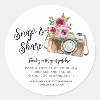 Ronde-sticker voor camera magnetisch & delen ronde sticker