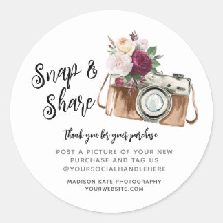 Ronde-sticker voor camera magnetisch & delen ronde sticker