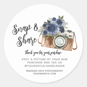 Ronde-sticker voor camera magnetisch & delen ronde sticker